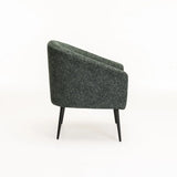 COLT FABRIC CHAIR - GREEN/BLACK LEGS 