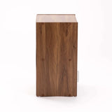 CYRUS 1 DOOR PEDESTAL - WALNUT