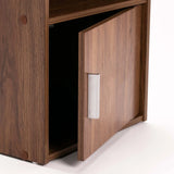 CYRUS 1 DOOR PEDESTAL - WALNUT
