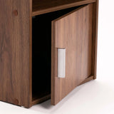 CYRUS 1 DOOR PEDESTAL - WALNUT