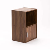 CYRUS 1 DOOR PEDESTAL - WALNUT