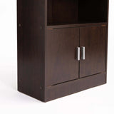 CYRUS 2 DOOR 3 SHELF BOOKCASE - WENGE