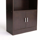 CYRUS 2 DOOR 4 SHELF BOOKCASE - WENGE