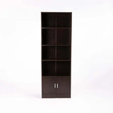 CYRUS 2 DOOR 4 SHELF BOOKCASE - WENGE