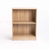 CYRUS 2 SHELF BOOKCASE - OAK