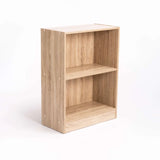 CYRUS 2 SHELF BOOKCASE - OAK