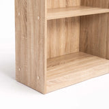 CYRUS 2 SHELF BOOKCASE - OAK