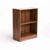 CYRUS 2 SHELF BOOKCASE - WALNUT