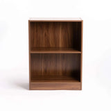 CYRUS 2 SHELF BOOKCASE - WALNUT