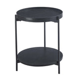 DAISY 45cm ROUND SIDE TABLE - BLACK