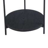 DAISY 45cm ROUND SIDE TABLE - BLACK