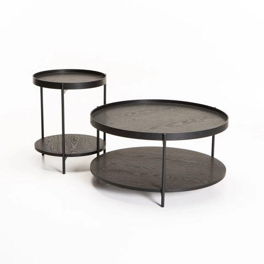 DAISY SIDE TABLE & COFFEE TABLE COMBO - Black