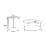 DAISY SIDE TABLE & COFFEE TABLE COMBO - OAK - OAK / OAK