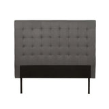 DANI FABRIC DOUBLE HEADBOARD - LIGHT GREY