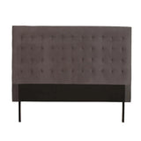 DANI VELVET TOUCH QUEEN HEADBOARD - DARK GREY