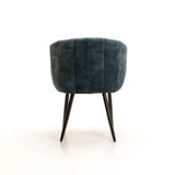 DANTE DELUXE VELVET DINING CHAIR - TEAL