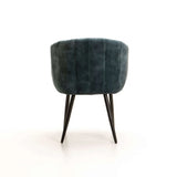 DANTE DELUXE VELVET DINING CHAIR - TEAL