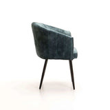 DANTE DELUXE VELVET DINING CHAIR - TEAL