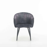 DANTE DELUXE VELVET DINING CHAIR - GREY