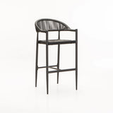 DELOS OUTDOOR BARSTOOL - DARK GREY
