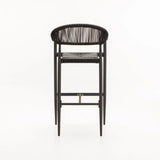 DELOS OUTDOOR BARSTOOL - DARK GREY