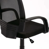 DELUXE OFFICE CHAIR W-126A - BLACK