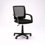 DELUXE OFFICE CHAIR W-126A - BLACK