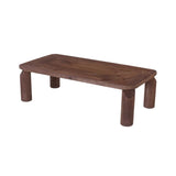 DEVA 120x60cm SOLID WOOD COFFEE TABLE-DARK BROWN