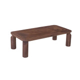 DEVA 120x60cm SOLID WOOD COFFEE TABLE-DARK BROWN