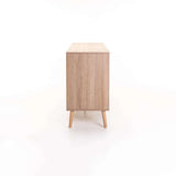 DEWI 4 DOOR 2 DRAWER SIDEBOARD - RUSTIC LIGHT OAK