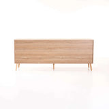 DEWI 4 DOOR 2 DRAWER SIDEBOARD - RUSTIC LIGHT OAK