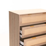 DEWI 4 DRAWER CHEST - RUSTIC LIGHT OAK