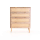 DEWI 4 DRAWER CHEST - RUSTIC LIGHT OAK