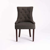DIDIER FABRIC DINING CHAIR - CHARCOAL