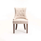DIDIER FABRIC DINING CHAIR - CREAM
