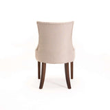 DIDIER FABRIC DINING CHAIR - CREAM