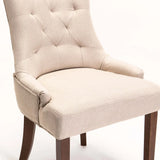 DIDIER FABRIC DINING CHAIR - CREAM