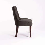 DIDIER FABRIC DINING CHAIR - CHARCOAL