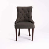 DIDIER FABRIC DINING CHAIR - CHARCOAL