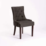 DIDIER FABRIC DINING CHAIR - CHARCOAL