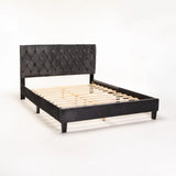 DOVER VELVET TOUCH DOUBLE BED - GREY