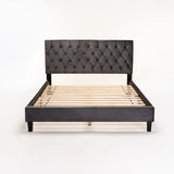 DOVER VELVET TOUCH DOUBLE BED - GREY