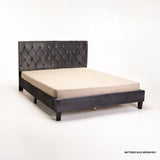 DOVER VELVET TOUCH DOUBLE BED - GREY