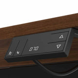 ELECTRIC ADJ SIT-STAND DESK-DARK WALNUT/BLACK