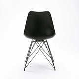 ELIA BLACK LEG DINING CHAIR