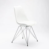 ELIA CHROME LEG DINING CHAIR