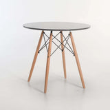 ELIA ROUND WOODEN LEG TABLE