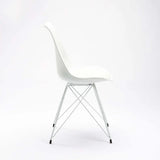 ELIA WHITE LEG DINING CHAIR