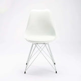 ELIA WHITE LEG DINING CHAIR