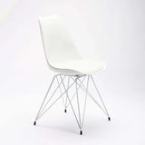 ELIA WHITE LEG DINING CHAIR